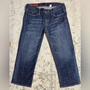 J Crew Hip Slung Low Rise Capri Cropped Jeans